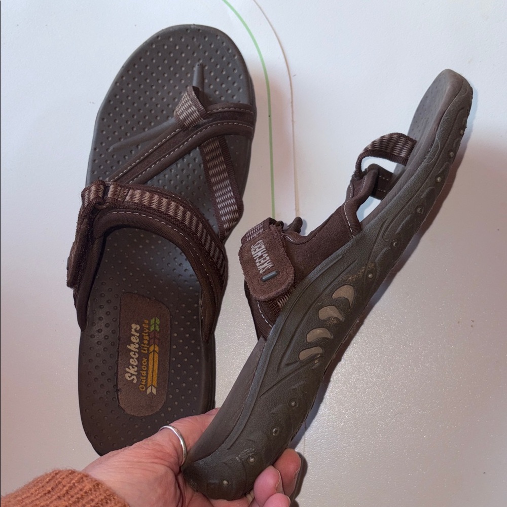 Skechers Women’s Brown  Sandals Size 8 - Picture 8 of 9